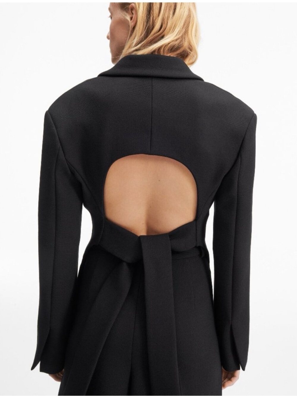 NWT A.W.A.K.E. MODE x & Other Stories Open Back Blazer